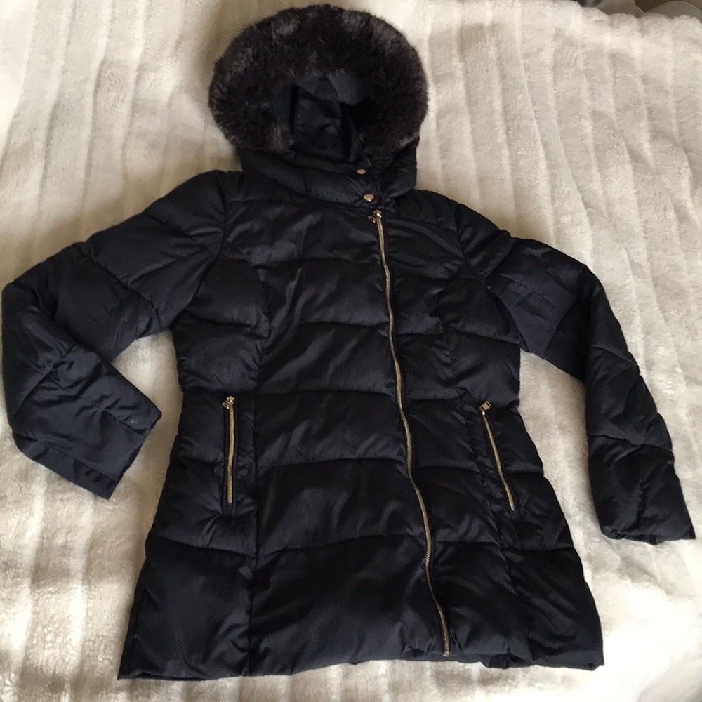 Navy blue Calvin Klein winter coat